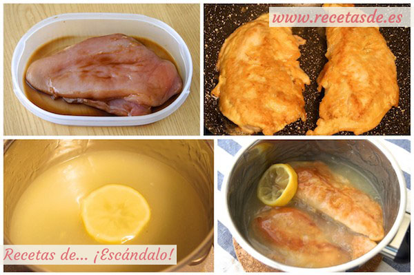 Receta de pollo al limón estilo chino