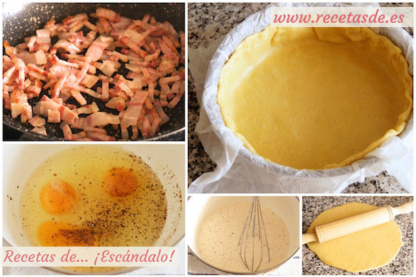 Cómo preparar quiche lorraine, la receta original, muy fácil