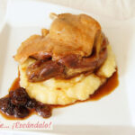 Confit de pato con salsa Pedro Ximénez