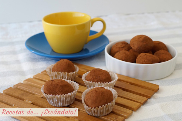 Receta de trufas de chocolate caseras y faciles