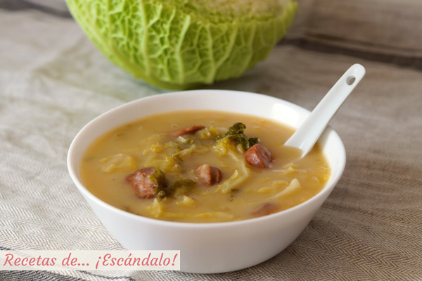 Receta de caldo verde portugues