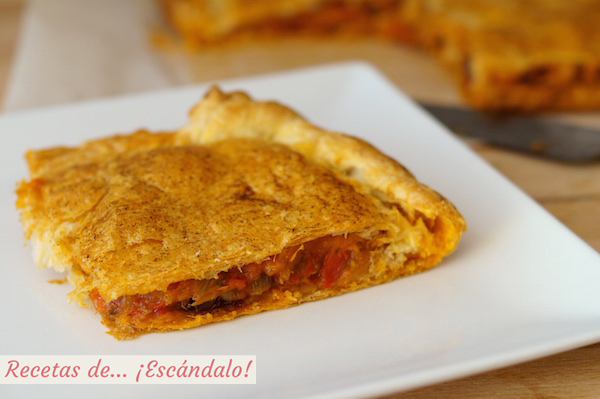 Receta de empanada de atun con masa de hojaldre