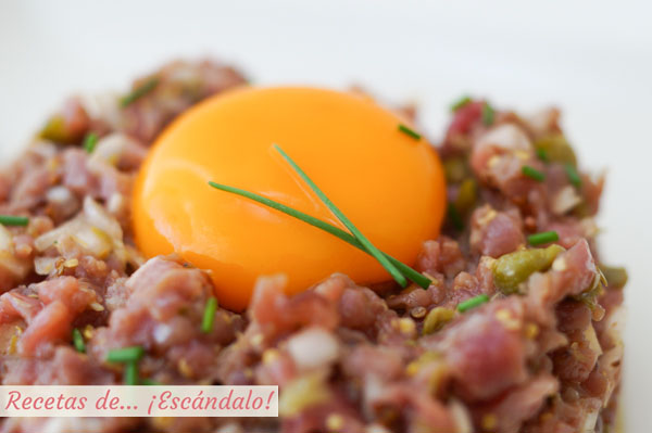 Steak tartar de carne