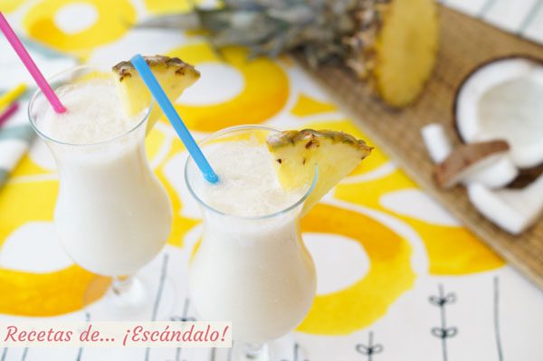 Receta e ingredientes del coctel pina colada
