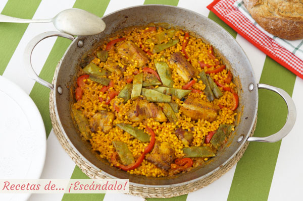 Receta de arroz con costillas de cerdo, muy facil y super sabroso