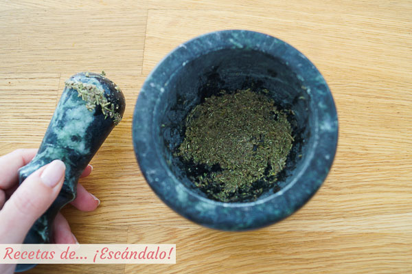 Ingredientes alino para picantones