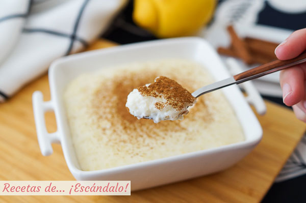 Receta de arroz con leche con Thermomix