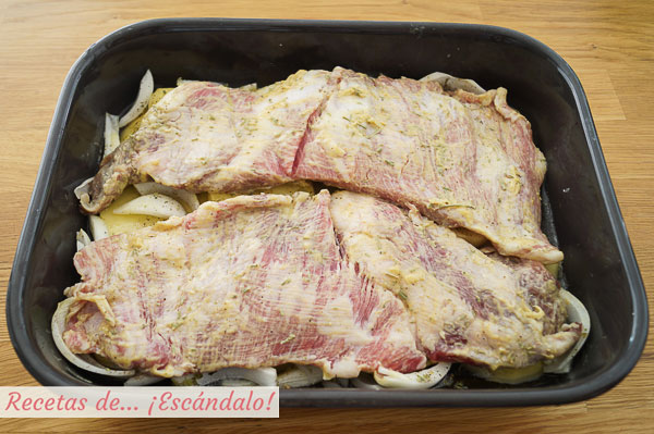 Ingredientes secreto iberico de cerdo al horno