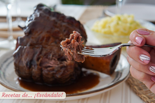 Receta de jarrete de ternera, se deshace en la boca