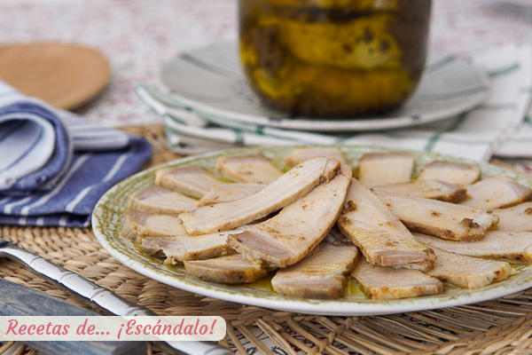 Receta de lomo de orza tradicional, jugoso y exquisito