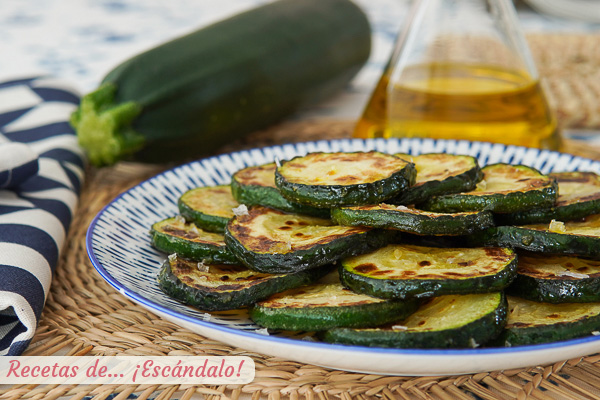 Receta de calabacin a la plancha, tierno y sabroso