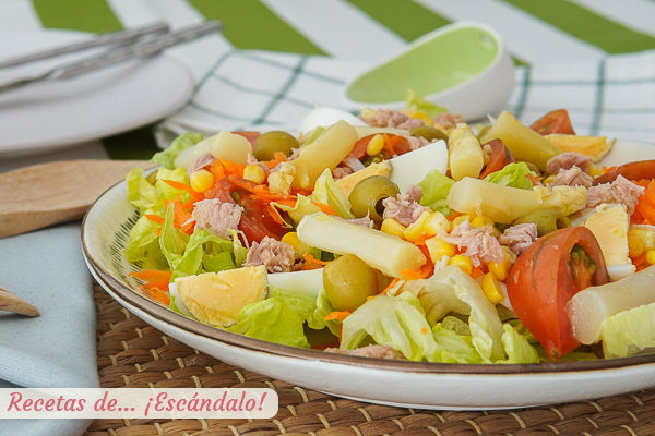 Receta de ensalada mixta tradicional